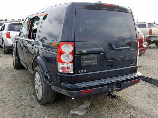 SALAK2D48AA536917 - 2010 LAND ROVER LR4 HSE LU BLACK photo 3