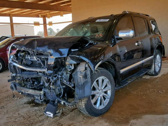 5N3ZA0NF5AN903396 - 2010 INFINITI QX56 BLACK photo 2