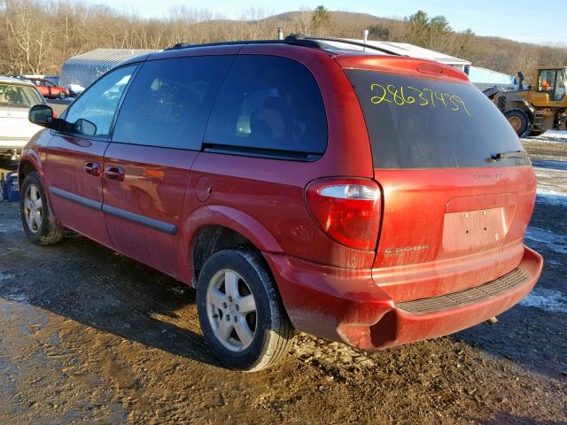 1D4GP45R16B588645 - 2006 DODGE CARAVAN SX RED photo 3