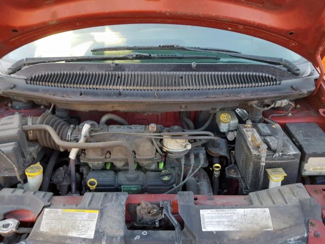 1D4GP45R16B588645 - 2006 DODGE CARAVAN SX RED photo 7