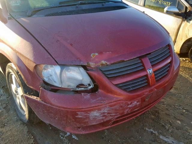 1D4GP45R16B588645 - 2006 DODGE CARAVAN SX RED photo 9