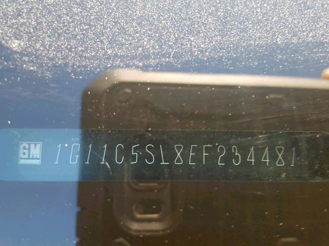 1G11C5SL8EF234481 - 2014 CHEVROLET MALIBU 1LT 黑色 照片 10