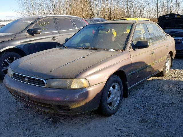 4S3BD6357S7226053 - 1995 SUBARU LEGACY L A BROWN photo 2