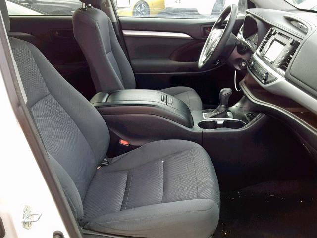 5TDZKRFH0FS092610 - 2015 TOYOTA HIGHLANDER WHITE photo 5