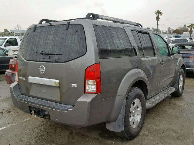 5N1ED28Y75C700051 - 2005 NISSAN XTERRA XE/ GRAY photo 4