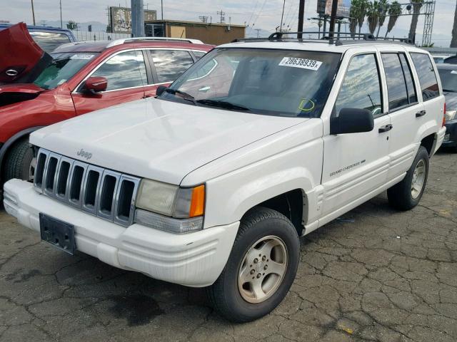 1J4FX48S0WC238760 - 1998 JEEP GRAND CHER WHITE photo 2