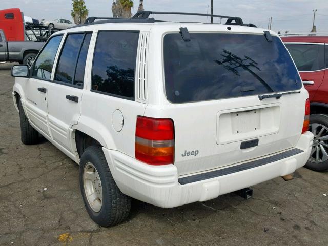 1J4FX48S0WC238760 - 1998 JEEP GRAND CHER WHITE photo 3