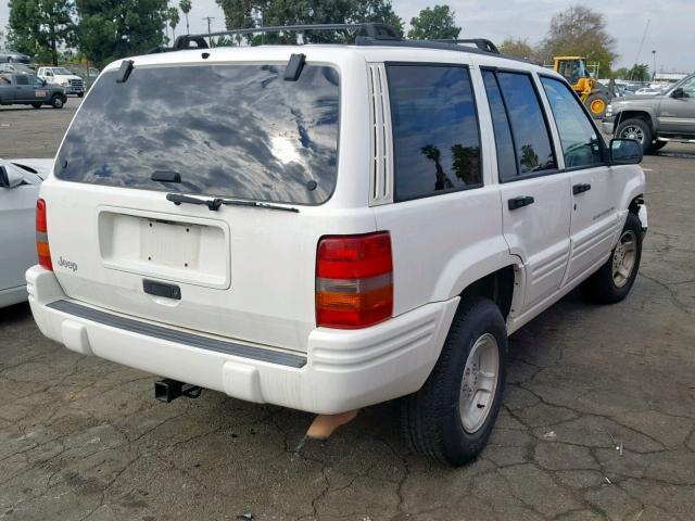 1J4FX48S0WC238760 - 1998 JEEP GRAND CHER WHITE photo 4