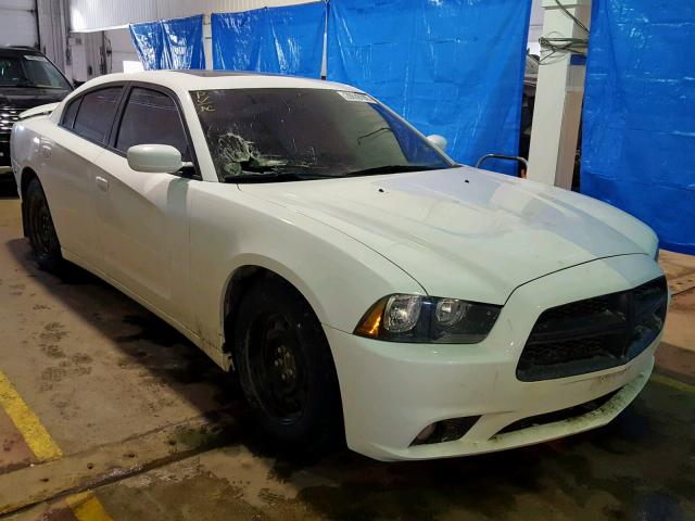 2C3CDXHG4DH562890 - 2013 DODGE CHARGER SX WHITE photo 1