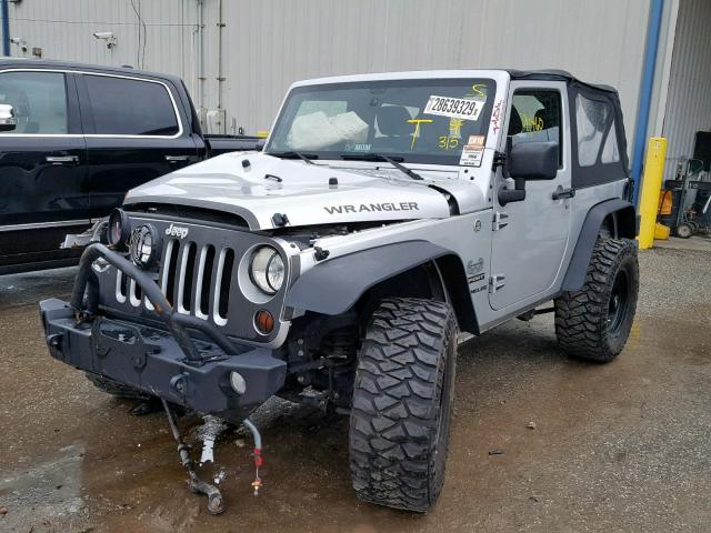 1J4AA2D1XBL630264 - 2011 JEEP WRANGLER S SILVER photo 2