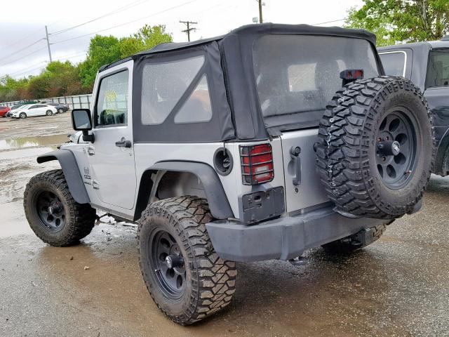 1J4AA2D1XBL630264 - 2011 JEEP WRANGLER S SILVER photo 3