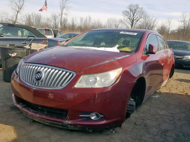 1G4GC5EG2AF128288 - 2010 BUICK LACROSSE C BURGUNDY photo 2