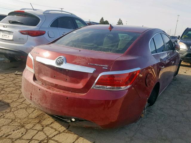 1G4GC5EG2AF128288 - 2010 BUICK LACROSSE C BURGUNDY photo 4