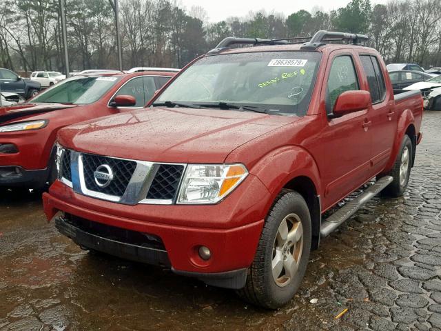 1N6AD07U86C461257 - 2006 NISSAN FRONTIER C RED photo 2