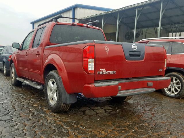 1N6AD07U86C461257 - 2006 NISSAN FRONTIER C RED photo 3