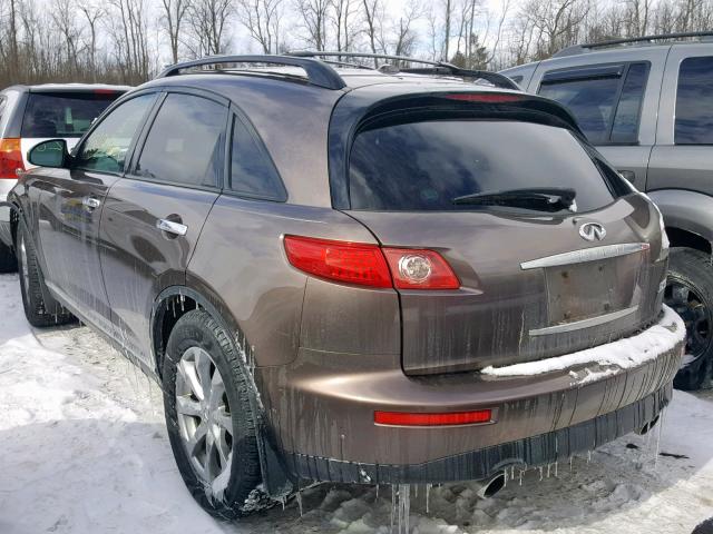 JNRAS08W48X202852 - 2008 INFINITI FX35 GRAY photo 3