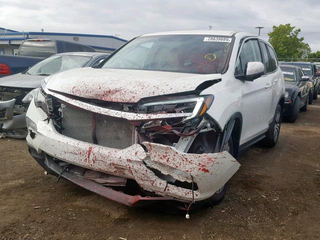 5FNYF5H3XJB021230 - 2018 HONDA PILOT EX WHITE photo 2