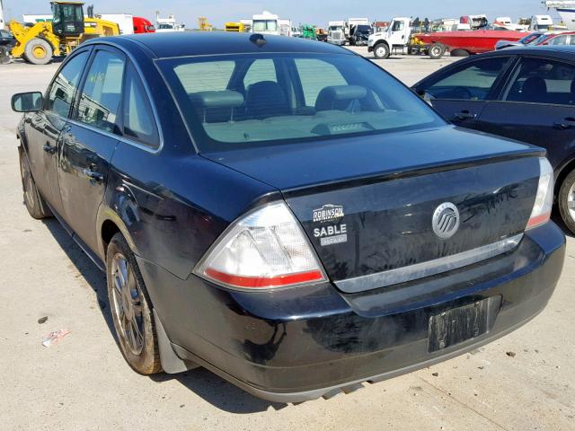 1MEHM42W58G621798 - 2008 MERCURY SABLE PREM BLACK photo 3