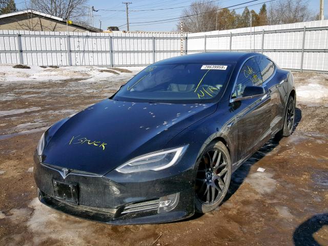 5YJSA1E49GF172546 - 2016 TESLA MODEL S BLACK photo 2