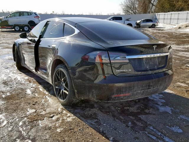 5YJSA1E49GF172546 - 2016 TESLA MODEL S BLACK photo 3