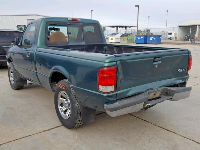 1FTYR10V4YPA72607 - 2000 FORD RANGER GREEN photo 3