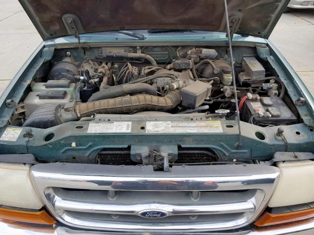 1FTYR10V4YPA72607 - 2000 FORD RANGER GREEN photo 7