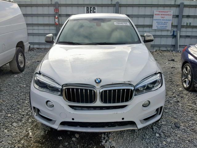 5UXKU2C55G0N82718 - 2016 BMW X6 XDRIVE3 WHITE photo 9