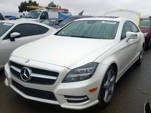 WDDLJ7DB0EA098548 - 2014 MERCEDES-BENZ CLS 550 WHITE photo 2