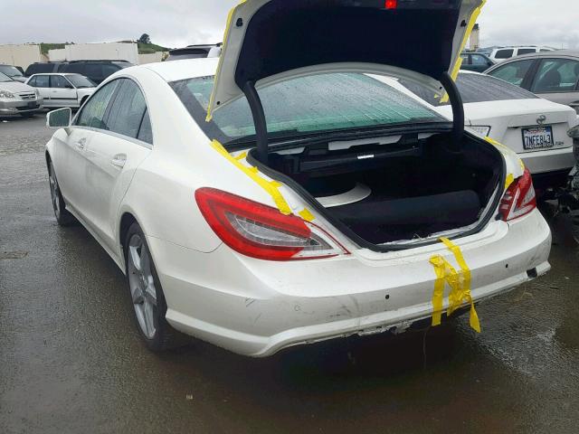 WDDLJ7DB0EA098548 - 2014 MERCEDES-BENZ CLS 550 WHITE photo 3