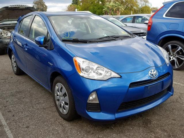 JTDKDTB39D1554241 - 2013 TOYOTA PRIUS C BLUE photo 1