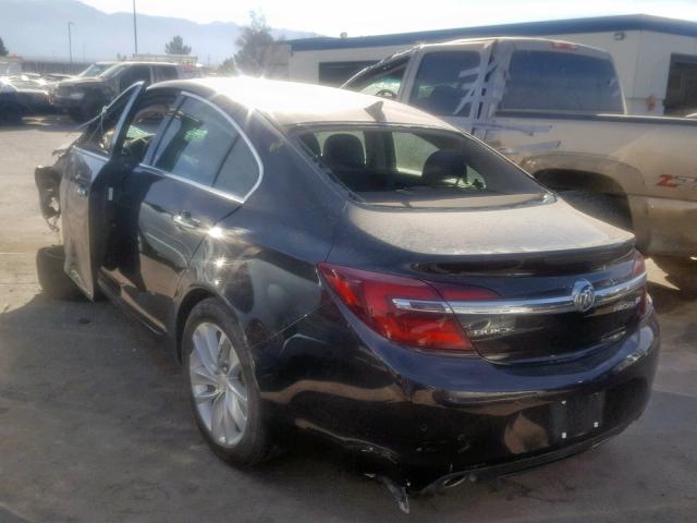 2G4GN5EX6E9251150 - 2014 BUICK REGAL PREM BLACK photo 3