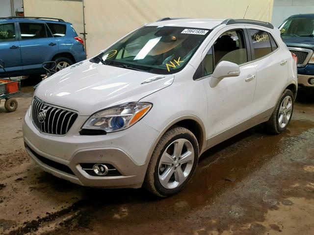 KL4CJHSB6FB223769 - 2015 BUICK ENCORE PRE WHITE photo 2