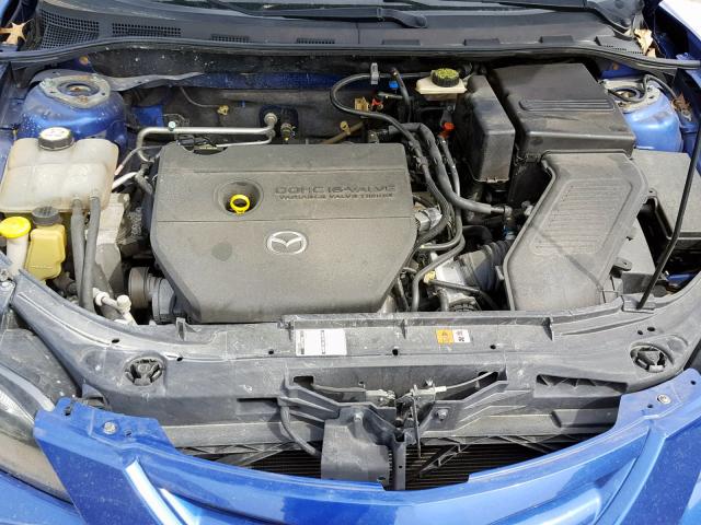 JM1BK323271622714 - 2007 MAZDA 3 S BLUE photo 7