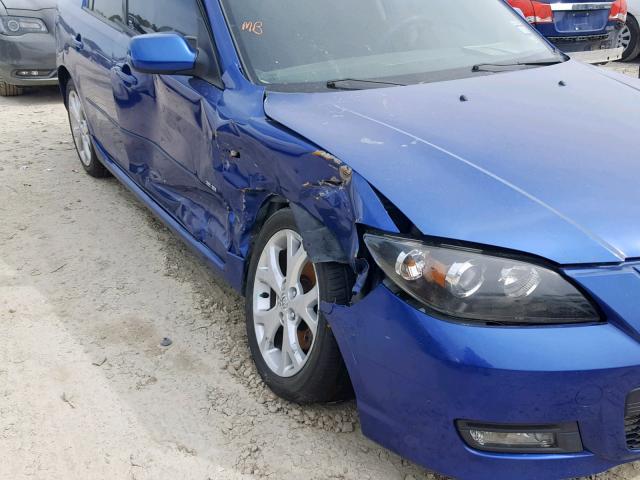 JM1BK323271622714 - 2007 MAZDA 3 S BLUE photo 9