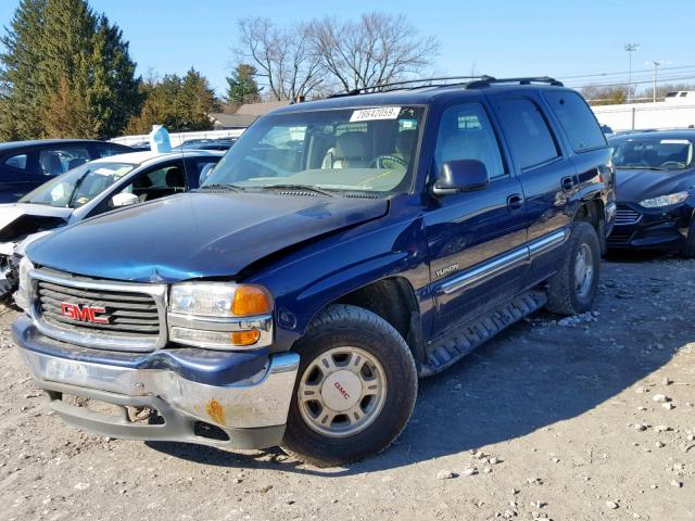 1GKEK13T51J265704 - 2001 GMC YUKON BLUE photo 2