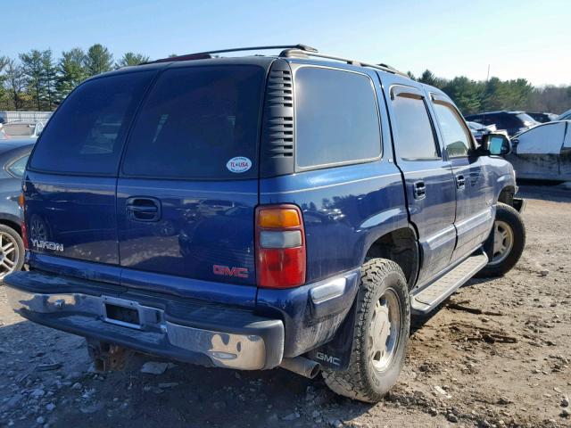 1GKEK13T51J265704 - 2001 GMC YUKON BLUE photo 4