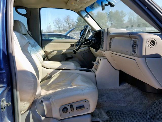 1GKEK13T51J265704 - 2001 GMC YUKON BLUE photo 5