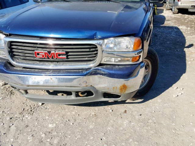 1GKEK13T51J265704 - 2001 GMC YUKON BLUE photo 9