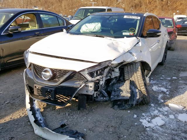 1N4AA6AP8JC404458 - 2018 NISSAN MAXIMA 3.5 WHITE photo 2