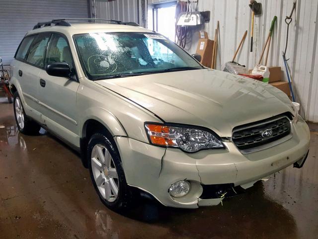 4S4BP61C567309121 - 2006 SUBARU LEGACY OUT BEIGE photo 1