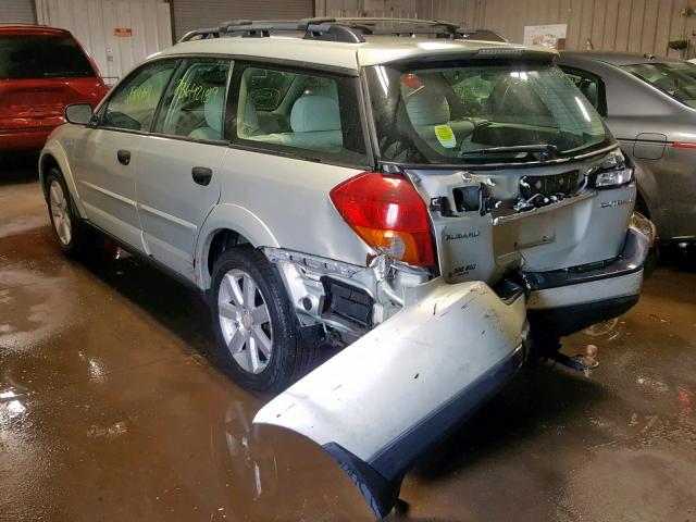 4S4BP61C567309121 - 2006 SUBARU LEGACY OUT BEIGE photo 3