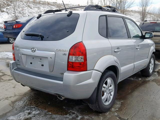 KM8JN72DX7U541795 - 2007 HYUNDAI TUCSON SE SILVER photo 4