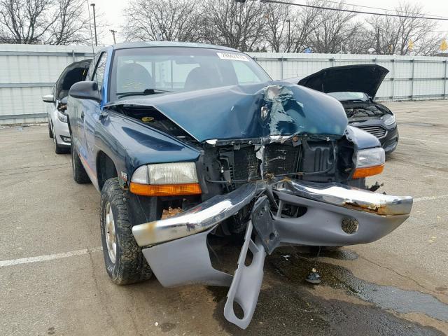 1B7GG23X5VS124808 - 1997 DODGE DAKOTA BLUE photo 1