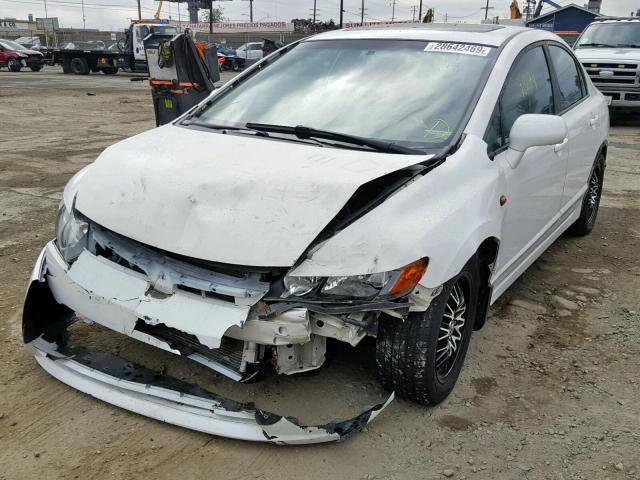 1HGFA16988L072644 - 2008 HONDA CIVIC EXL WHITE photo 2