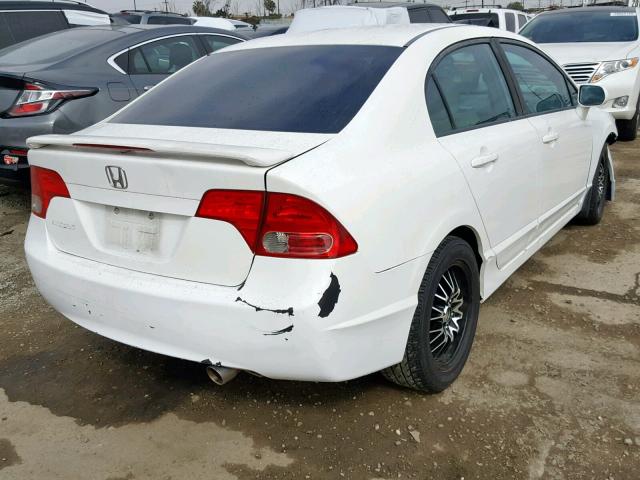 1HGFA16988L072644 - 2008 HONDA CIVIC EXL WHITE photo 4