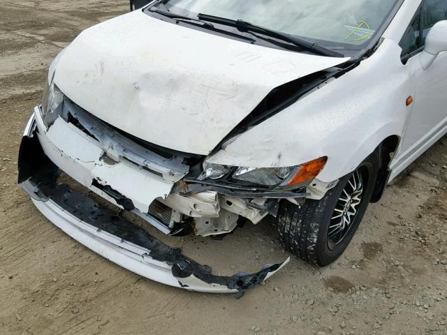 1HGFA16988L072644 - 2008 HONDA CIVIC EXL WHITE photo 9