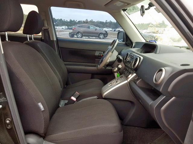 JTLKE50E081013425 - 2008 TOYOTA SCION XB BLACK photo 5