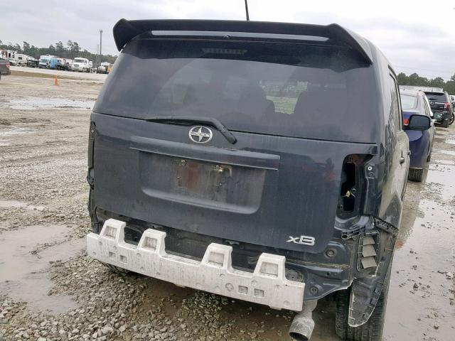 JTLKE50E081013425 - 2008 TOYOTA SCION XB BLACK photo 9