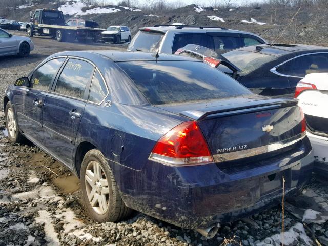 2G1WU58R079230970 - 2007 CHEVROLET IMPALA LTZ BLUE photo 3