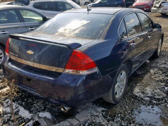 2G1WU58R079230970 - 2007 CHEVROLET IMPALA LTZ BLUE photo 4